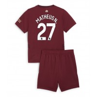 Echipament fotbal Manchester City Matheus Nunes #27 Tricou Treilea 2024-25 pentru copii maneca scurta (+ Pantaloni scurti)